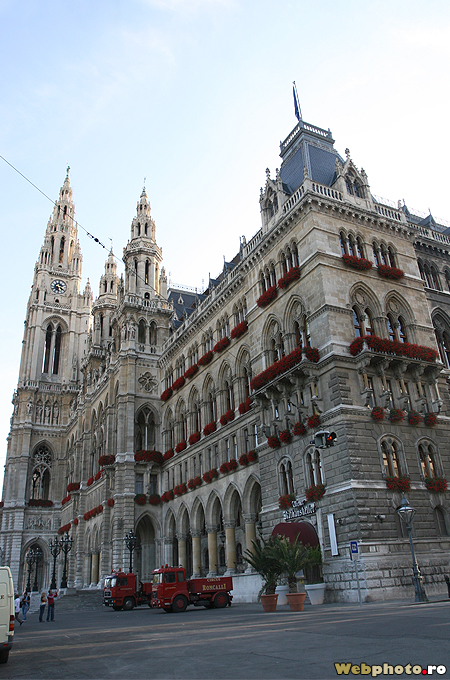 Rathaus, the Town Hall of Vienna in Friedrich Schmidt Platz – Webphoto.ro